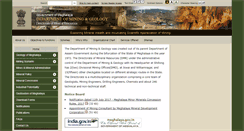 Desktop Screenshot of megdmg.gov.in